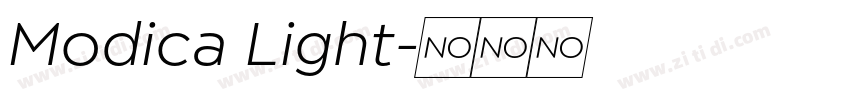 Modica Light字体转换